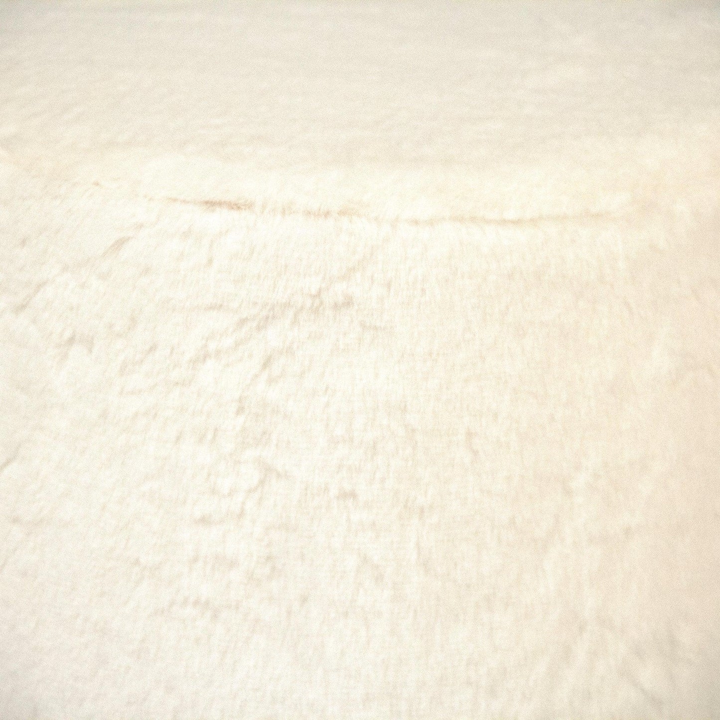 White Faux Fur Stool GH001-RW FredCo