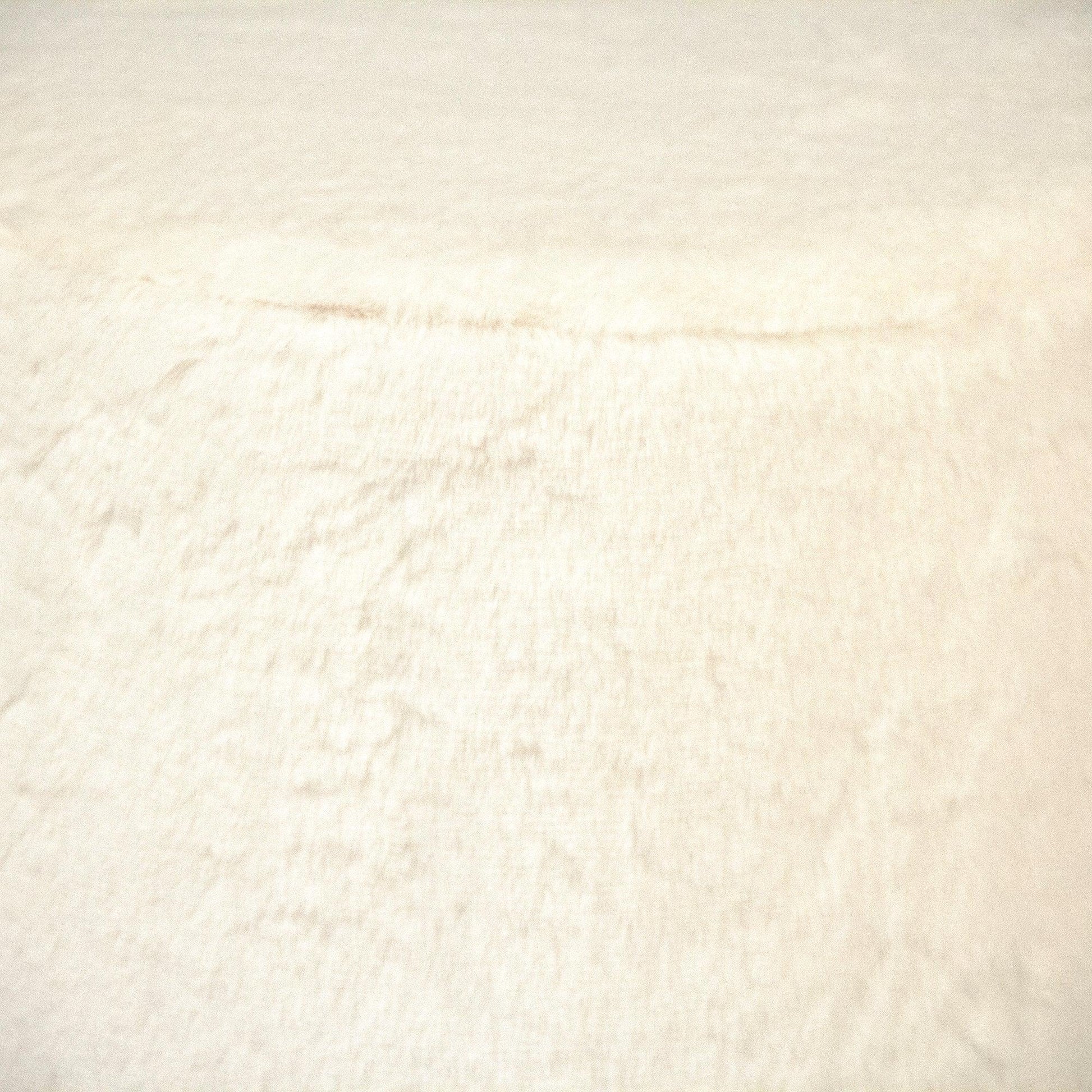 White Faux Fur Stool GH001-RW FredCo