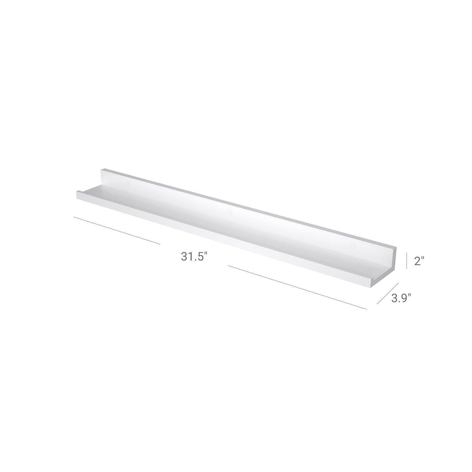 White Floating Shelves Set of 2 FredCo