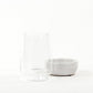 White Hurricane Vase(7283S A579) FredCo