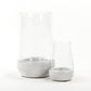 White Hurricane Vase(7283S A579) FredCo