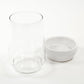 White Hurricane Vase(7283S A579) FredCo