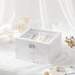 White Jewelry Box with Velvet Cover FredCo
