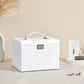 White Jewelry Organizer Box with Lock FredCo