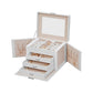 White Jewelry Organizer Box with Lock FredCo