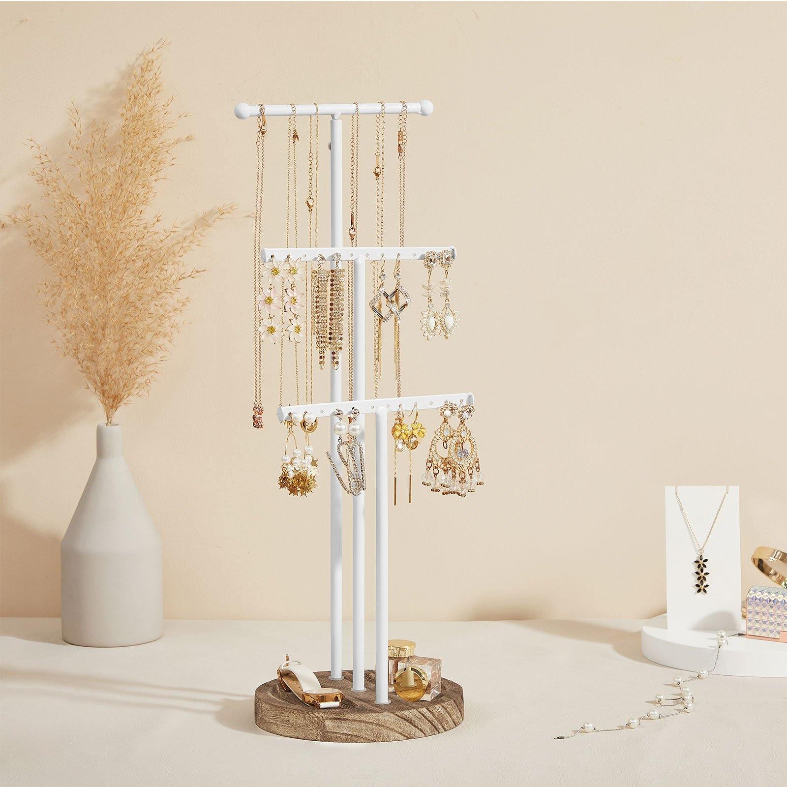 White Jewelry Stand for Display FredCo
