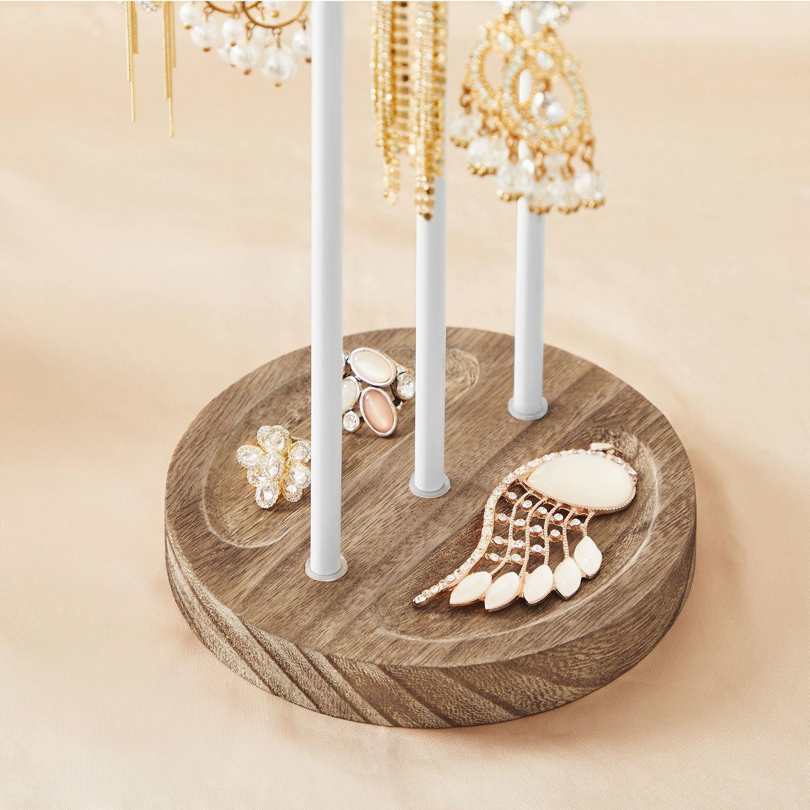White Jewelry Stand for Display FredCo
