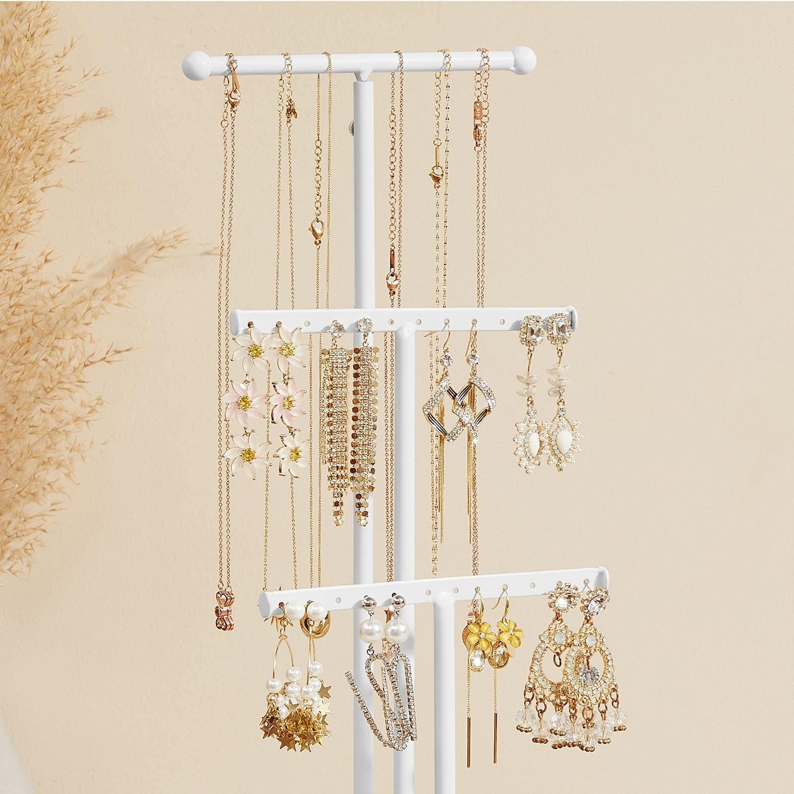 White Jewelry Stand for Display FredCo
