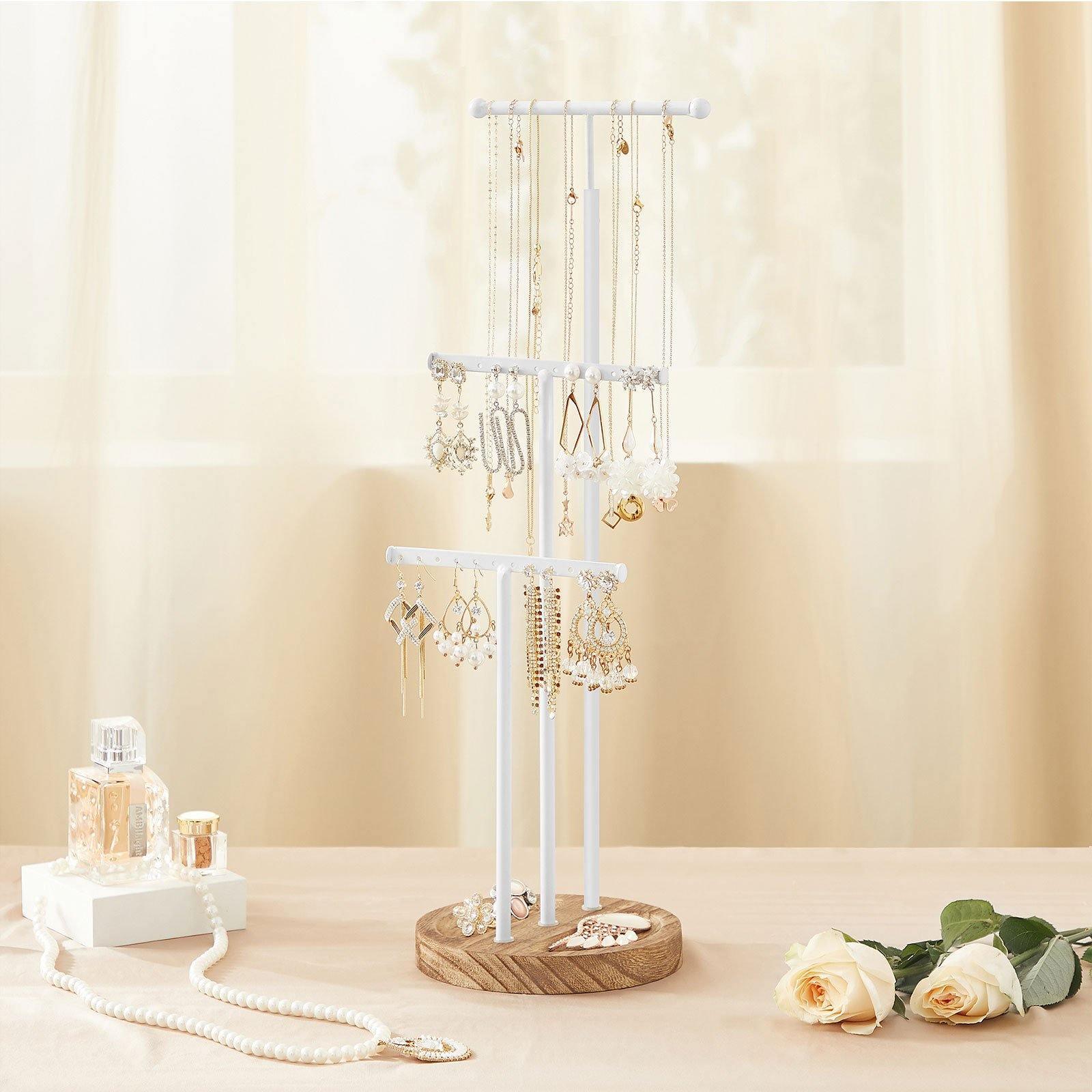 White Jewelry Stand for Display FredCo