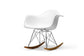 White Plastic Rocking Chair FredCo