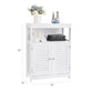 White Shutter Door Bathroom Cabinet 31" High FredCo