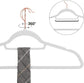 White Velvet Hangers 30 Pack for Home Storage FredCo