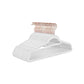 White Velvet Hangers 30 Pack for Home Storage FredCo