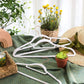 White Velvet Hangers 30 Pack for Home Storage FredCo