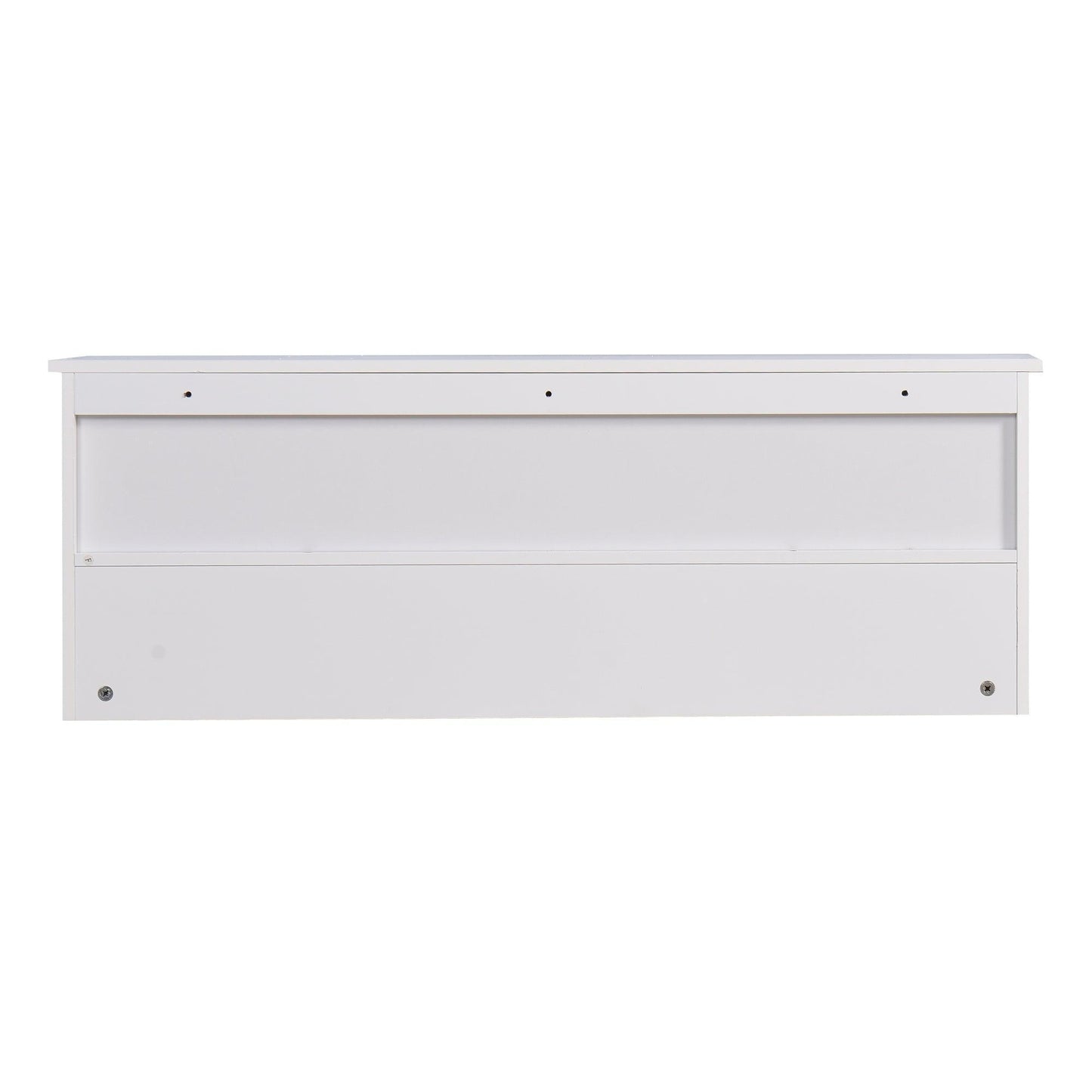 White Wall Mounted Coat Rack with 4 Dual Hook FredCo