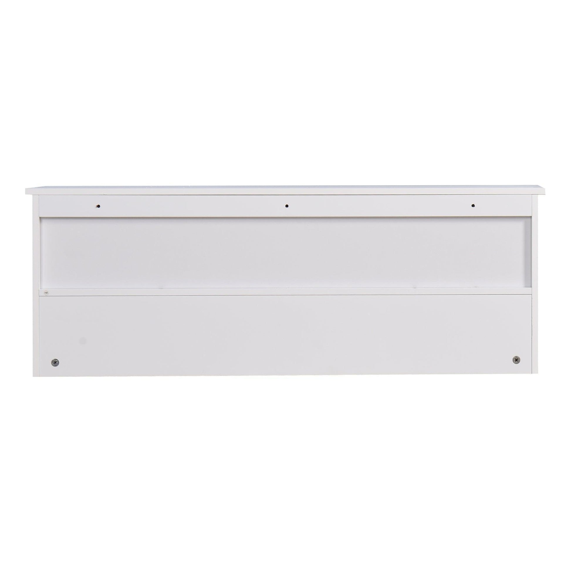 White Wall Mounted Coat Rack with 4 Dual Hook FredCo
