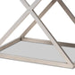 William Modern French Industrial Silver Metal 1-Drawer Nightstand FredCo