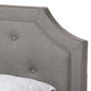 Willis Modern and Contemporary Light Grey Fabric Upholstered Queen Size Bed FredCo