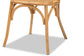 Wina Modern Bohemian Natural Brown Rattan 2-Piece Dining Chair Set FredCo