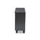 Winda Modern and Contemporary Dark Gray 3-Door Wooden Entryway Shoe Storage Cabinet FredCo