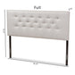 Windsor Modern and Contemporary Greyish Beige Fabric Upholstered Queen Size Headboard FredCo