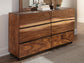 Winslow 6-drawer Dresser Smokey Walnut and Coffee Bean 223253 Coaster FredCo