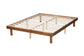 Winston Mid-Century Modern Walnut Brown Finished Wood Full Size Platform Bed frame FredCo