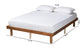 Winston Mid-Century Modern Walnut Brown Finished Wood Full Size Platform Bed frame FredCo