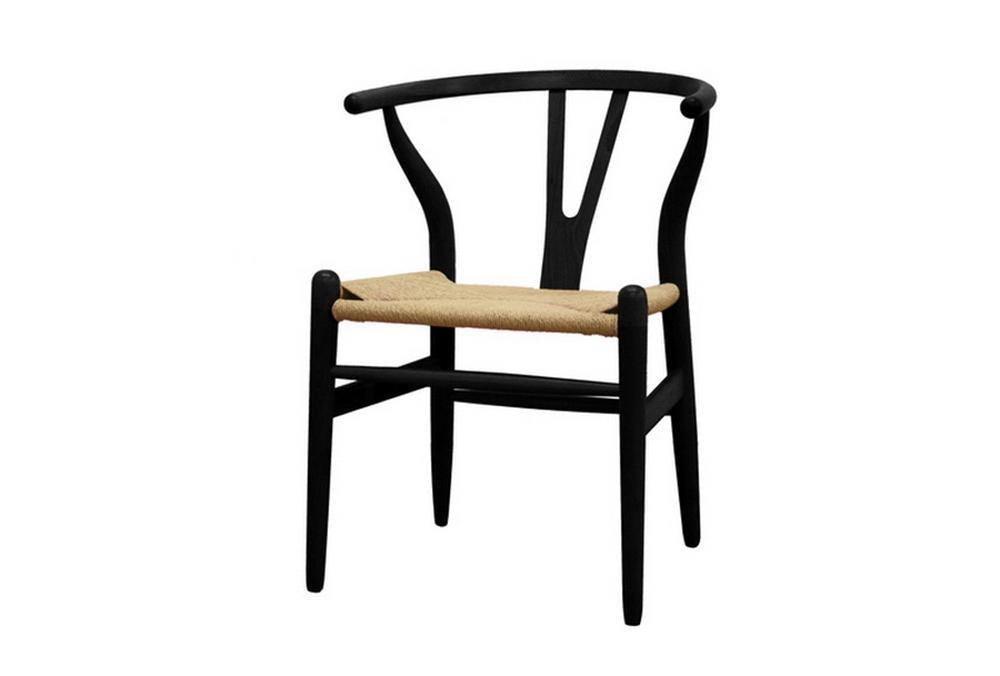 Wishbone Chair - Black Wood Y Chair (Set of 2) FredCo
