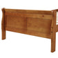 Wood Platform Bed Twin Bed Frame Mattress Foundation Sleigh Bed with Headboard FredCo
