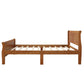 Wood Platform Bed Twin Bed Frame Mattress Foundation Sleigh Bed with Headboard FredCo