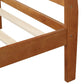 Wood Platform Bed Twin Bed Frame Mattress Foundation Sleigh Bed with Headboard FredCo