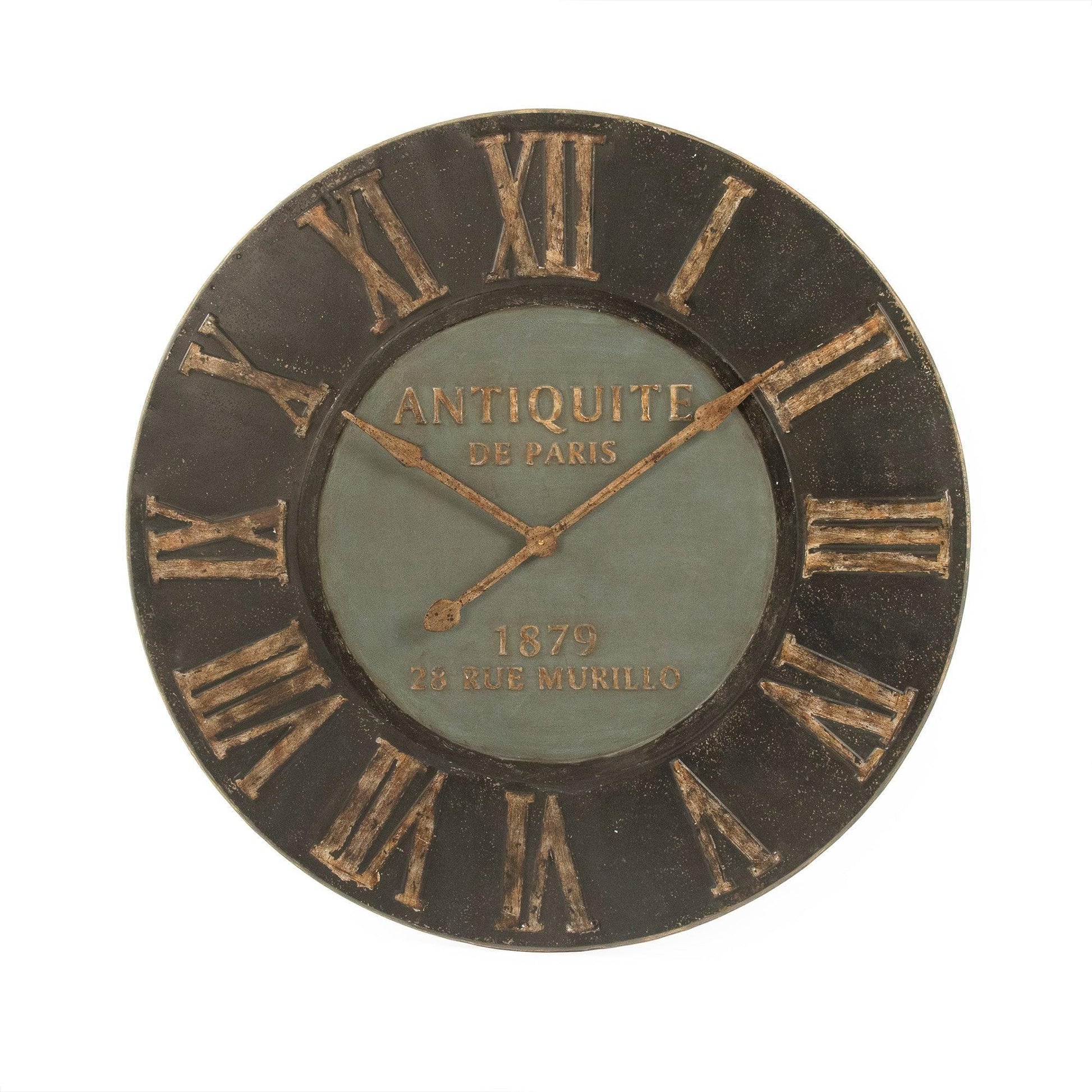 Wooden Frame Iron Clock PC095 FredCo