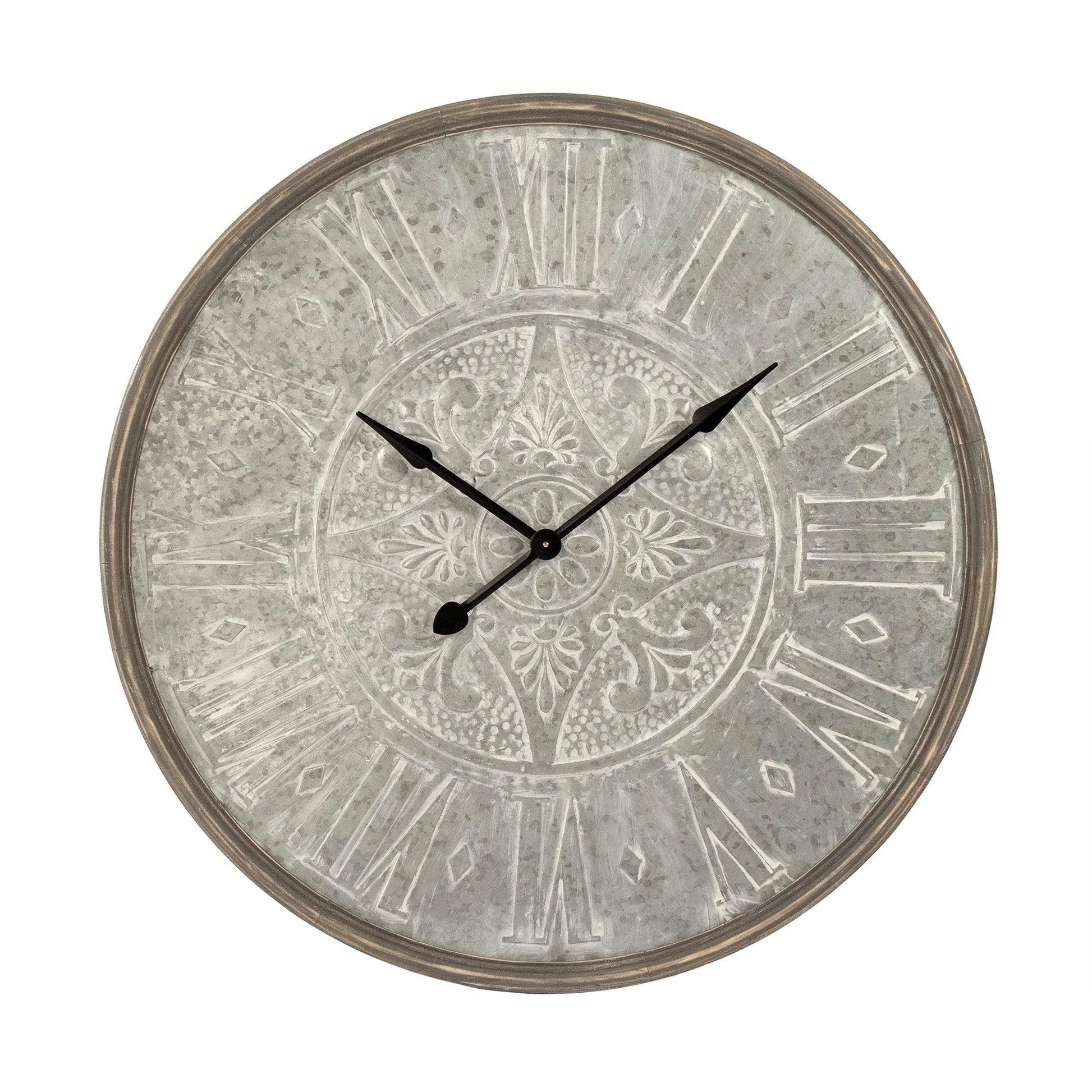 Wooden Frame Iron Clock PC097 FredCo