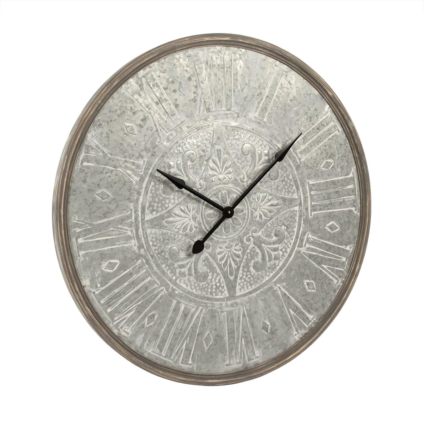 Wooden Frame Iron Clock PC097 FredCo