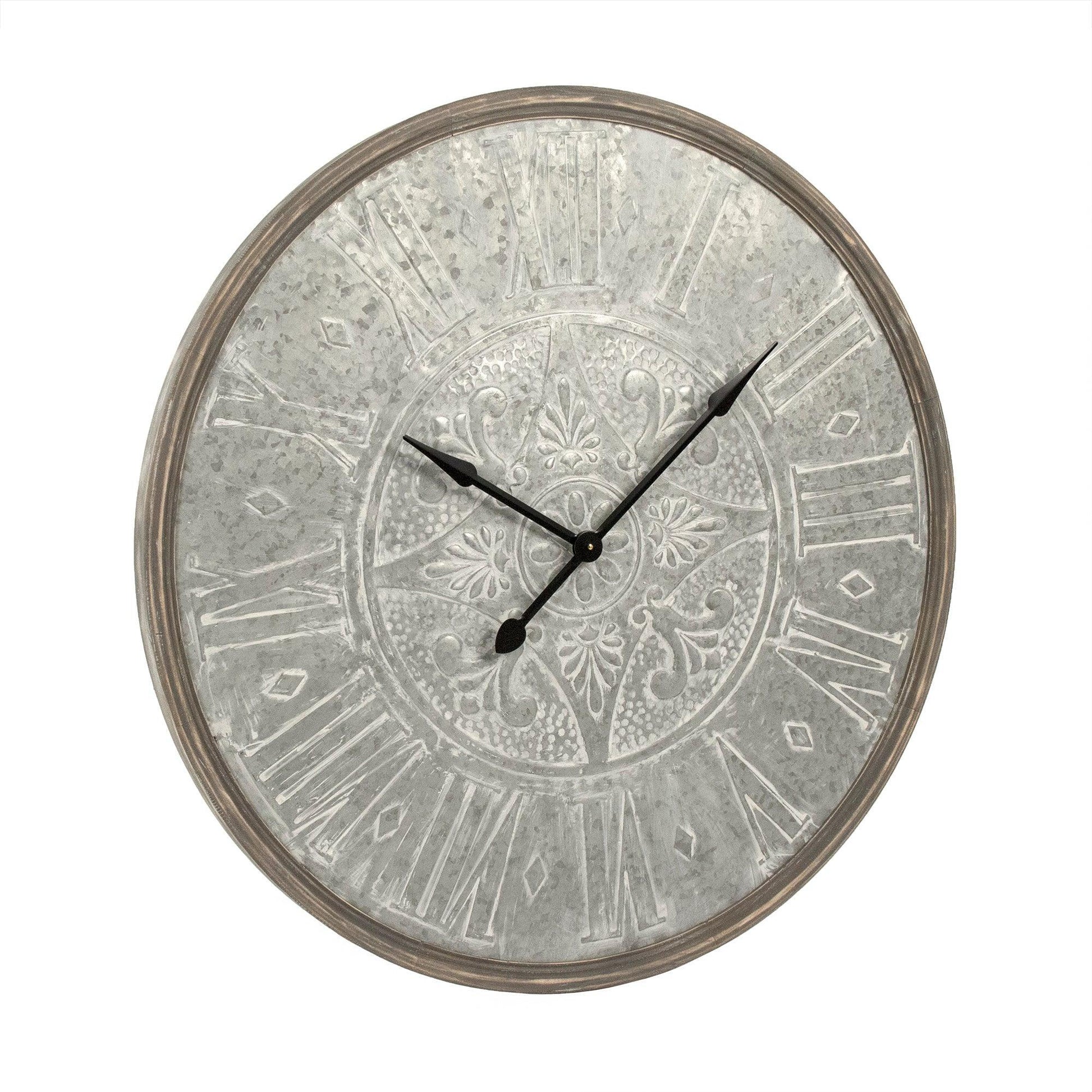 Wooden Frame Iron Clock PC097 FredCo