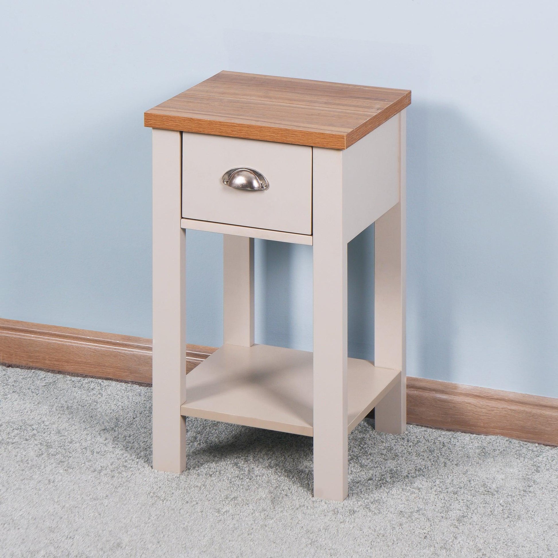 Wooden Living Room Side Table,Floor-standing Storage Table FredCo
