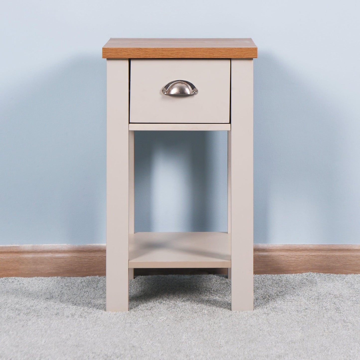 Wooden Living Room Side Table,Floor-standing Storage Table FredCo