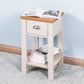 Wooden Living Room Side Table,Floor-standing Storage Table FredCo