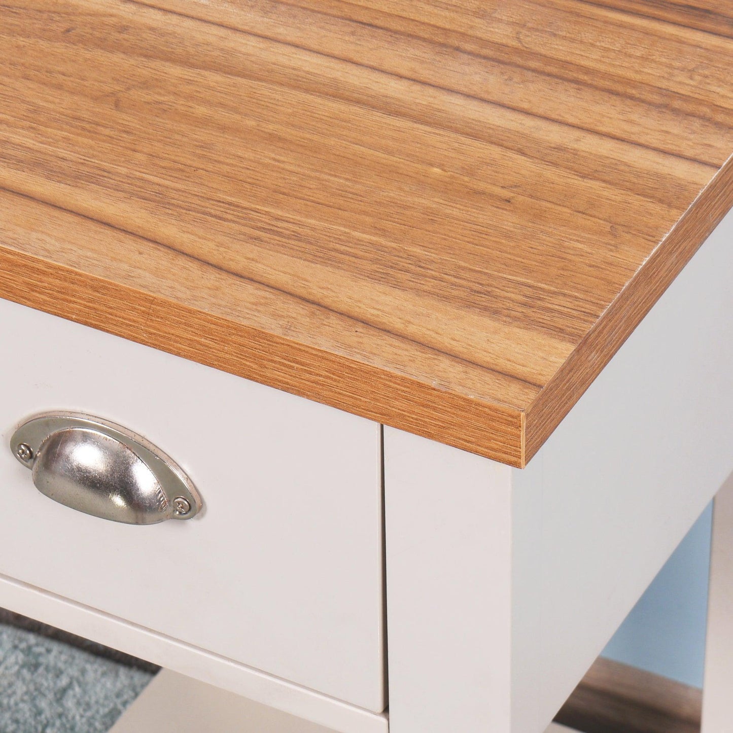 Wooden Living Room Side Table,Floor-standing Storage Table FredCo