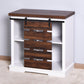 Wooden White Storage Cabinet with Barn Door 31.5 x 15.35 x 32 inch FredCo