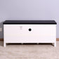 Wooden White Storage TV cabinet with 2 Barn doors 47.2 x 15.35 x 21.65 inch FredCo