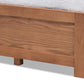 Wren Modern and Contemporary Walnut Finished 3-Drawer Full Size Platform Storage Bed Frame FredCo