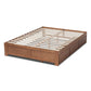 Wren Modern and Contemporary Walnut Finished 3-Drawer Full Size Platform Storage Bed Frame FredCo