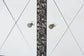 Wycliff Industrial Glam and Luxe Silver Finished Metal and Mirrored Glass 1-Drawer Sideboard Buffet FredCo