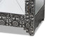 Wycliff Industrial Glam and Luxe Silver Finished Metal and Mirrored Glass 1-Drawer Sideboard Buffet FredCo