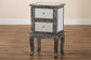 Wycliff Industrial Glam and Luxe Silver Finished Metal and Mirrored Glass 2-Drawer Nightstand FredCo