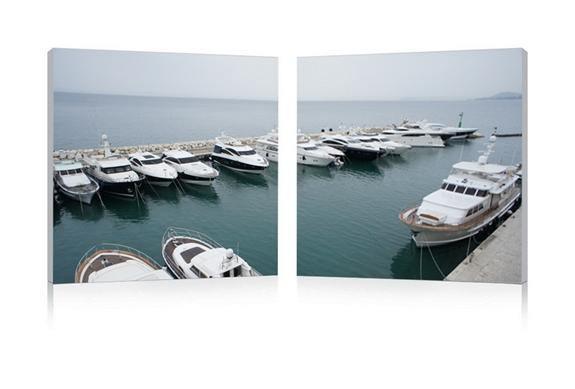 Yacht Congregation Mounted Photography Print Diptych FredCo