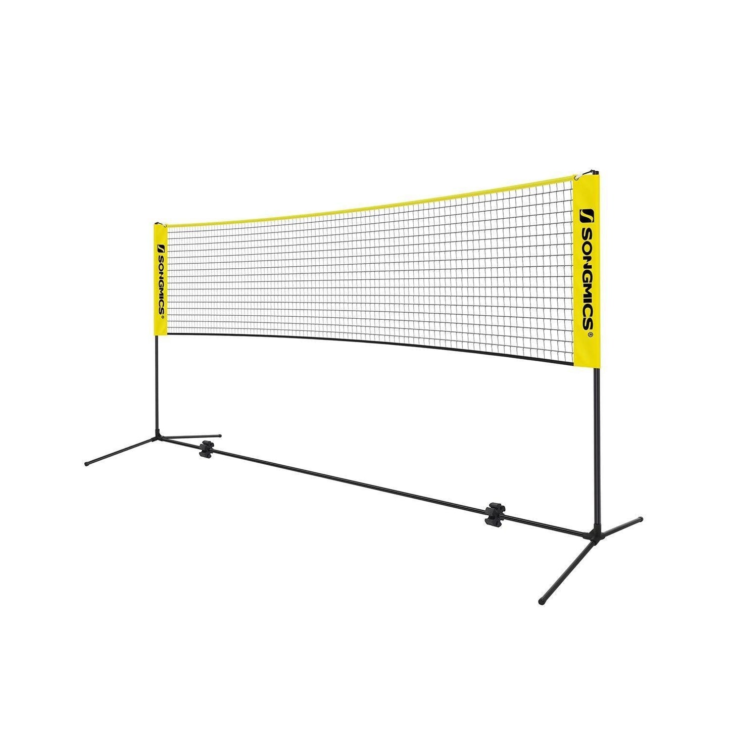 Yellow Portable Badminton Net Set FredCo