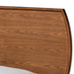 Yori Mid-Century Modern Walnut Brown Finished Wood Twin Size Platform Bed FredCo